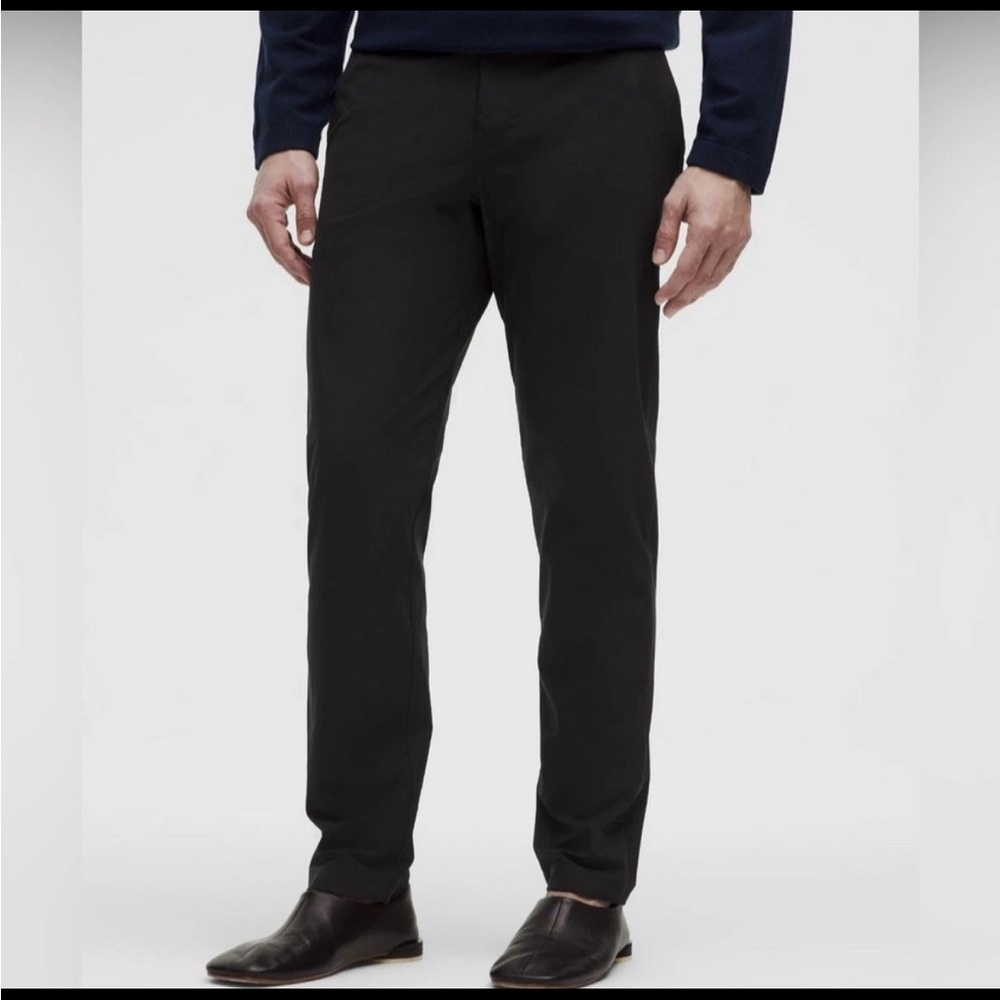 NWT Lululemon Black ABC Classic-Fit Trousers 34L Size 38 VersaTwill